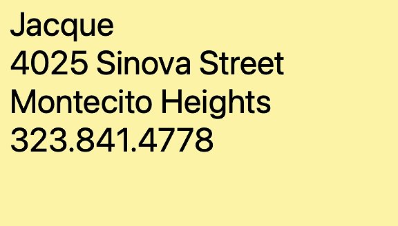 Jacque 4025 Sinova Mntecito Hts Jacque 4025 Sinova Mntecito Hts