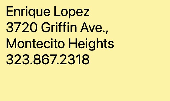 Lopez Contact Info Lopez Contact Info